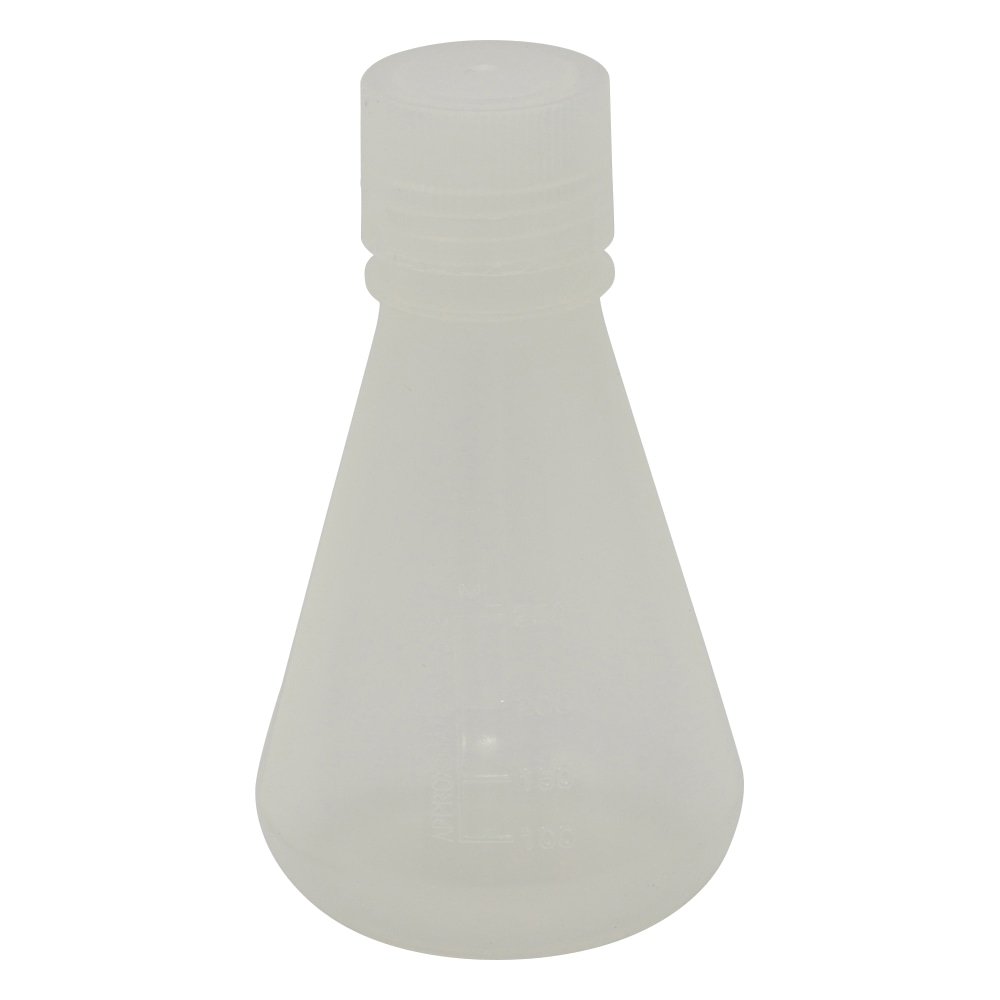 アズワン PP三角フラスコ(スクリューキャップ付) 250mL PEF250 1個(ご注文単位1個)【直送品】
