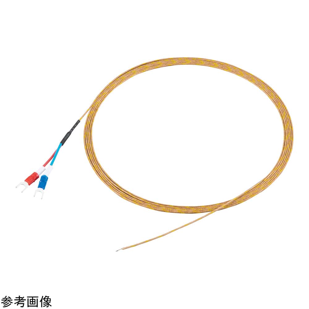 アズワン 被覆K熱電対 ガラス被覆 φ0.5mm 3m DS-2000-0503-M4Y 1個(ご注文単位1個)【直送品】