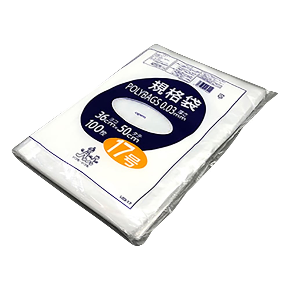 オルディ ポリバック規格袋(0.03mm) 360×500mm 100枚 L03-17 1袋(ご注文単位1袋)【直送品】