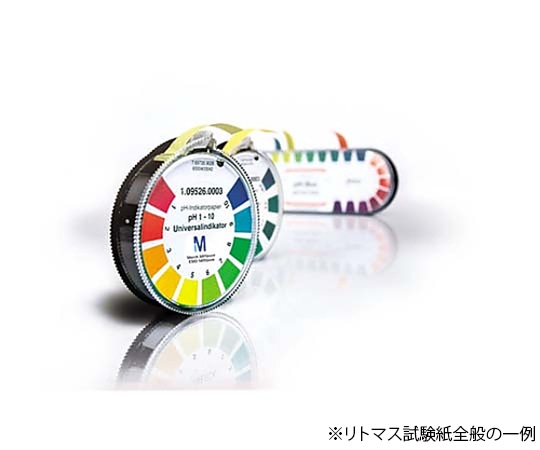 Merck pH試験用リトマス試験紙 青 ロールタイプ(4.8 m)、カラースケール付き Reag. Ph Eur 109486 3Rolls 1.09486.0003 1個(ご注文単位1個)【直送品】