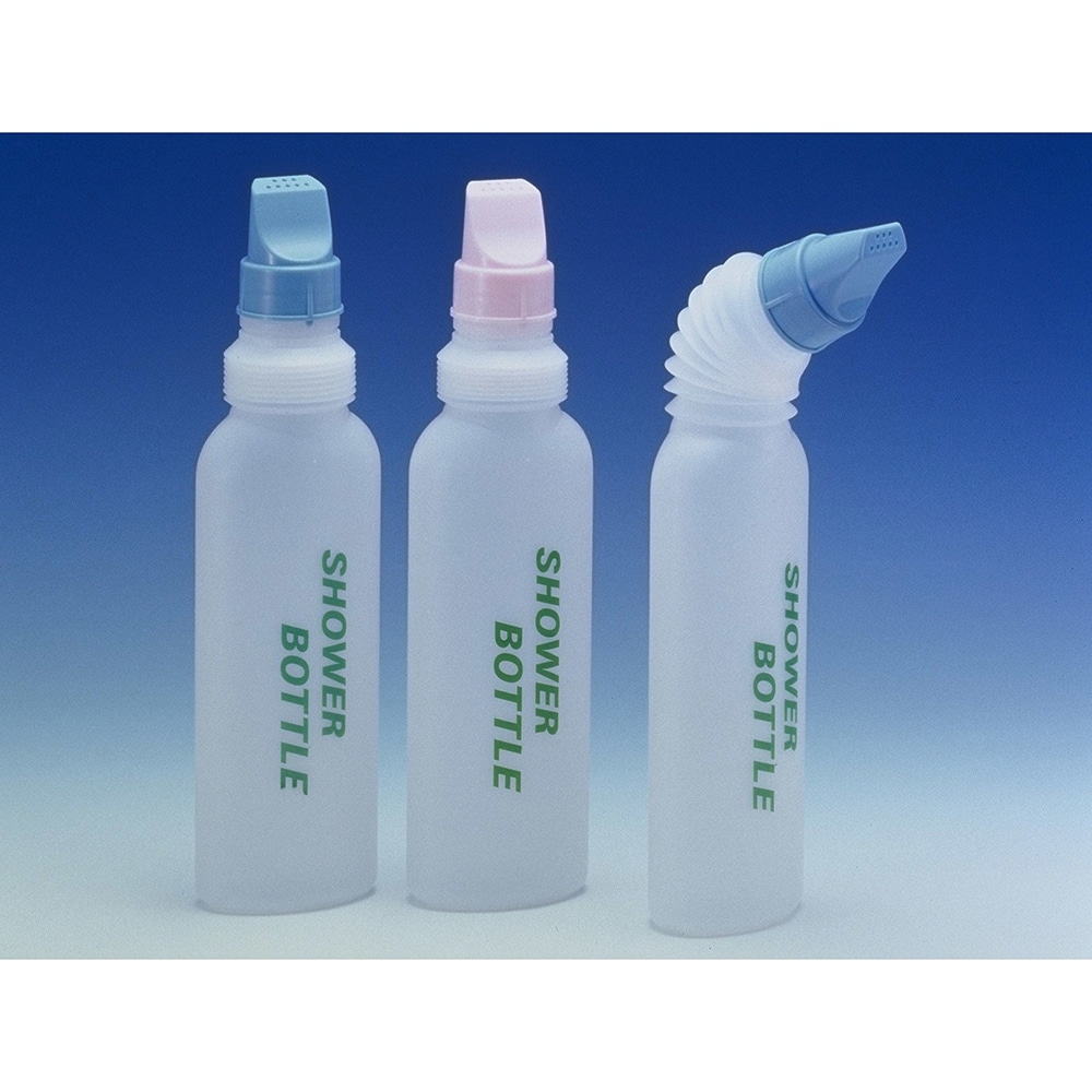 アルファメディカル シャワーボトル 450mL/ブルー 1個(ご注文単位1個)【直送品】