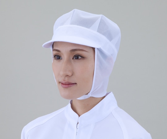 アズワン 衛生帽子男女兼用 全メッシュ八角トリタレアゴテープ HS-3 1袋(ご注文単位1袋)【直送品】