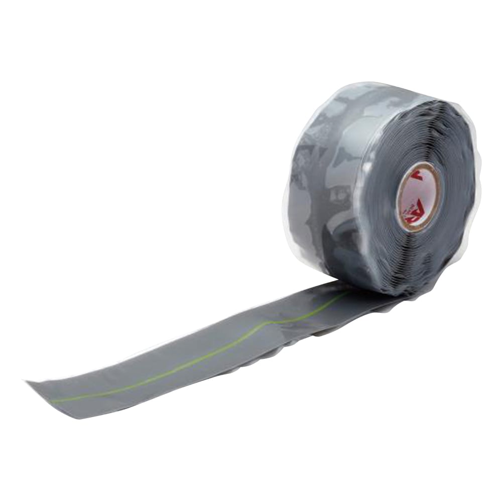アズワン アーロンテープ(R)(配管修理テープ) 38mm×6m グレー SRG‐38 1巻(ご注文単位1巻)【直送品】
