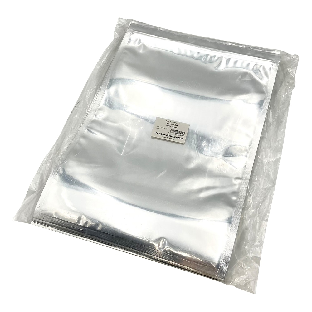 アズワン 自立式チャック付きアルミ袋 幅:300×チャック下:404mm 底幅60mm 1袋(25枚入) CTAB420 1袋(ご注文単位1袋)【直送品】