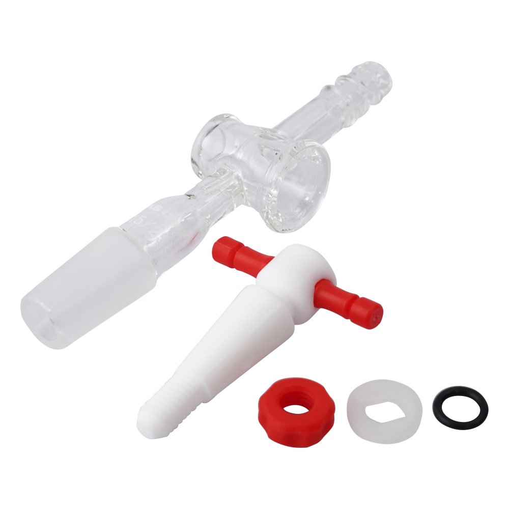 アズワン 排気管 直管 PTFEコック VSF1525 1個(ご注文単位1個)【直送品】