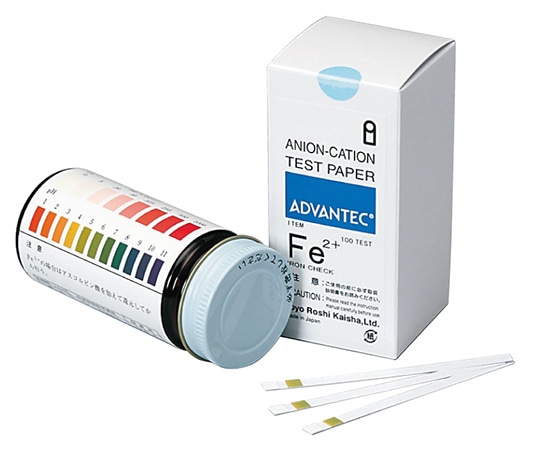 ADVANTEC イオン試験紙 アイアンチェック 1箱(100枚入) 07030060 1箱(ご注文単位1箱)【直送品】