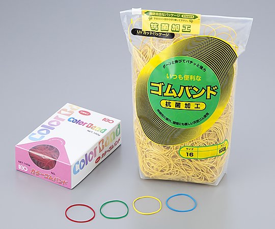 アズワン IGOゴムバンド #16 青 100g 1箱(570本入) No.16 青 1箱(ご注文単位1箱)【直送品】