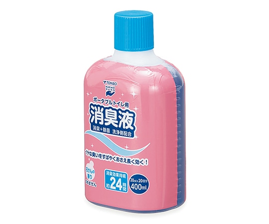 新輝合成 ポータブルトイレ用消臭液 石けんの香り 400mL 1本入 1個(ご注文単位1個)【直送品】