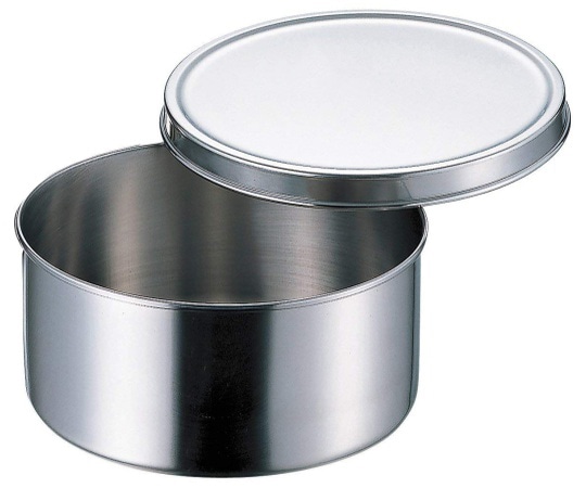 赤川器物製作所 18-8丸型調味料入(ツマミ無)8cm 031451008 1個(ご注文単位1個)【直送品】