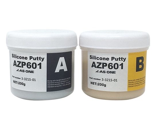 アズワン シリコーンパテ A剤・B剤各200g AZP601 1セット(ご注文単位1セット)【直送品】