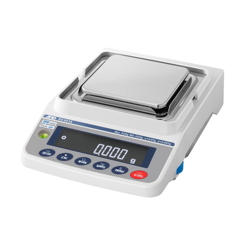エー・アンド・デイ 校正用分銅内蔵型天びん GX-Aシリーズ ひょう量:620g 最小表示:0.001g GX-603A 1台(ご注文単位1台)【直送品】