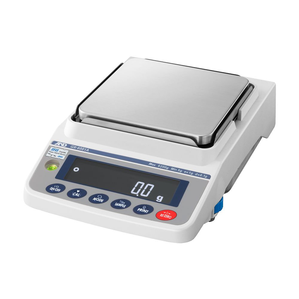 エー・アンド・デイ 校正用分銅内蔵型天びん GX-Aシリーズ ひょう量:6200g 最小表示:0.1g GX-6001A 1台(ご注文単位1台)【直送品】