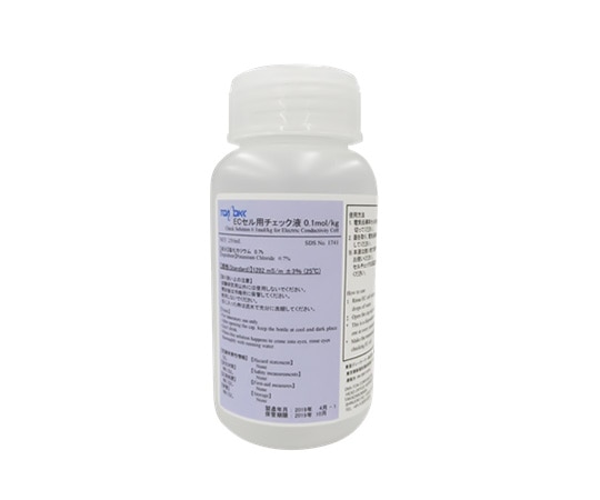 東亜ディーケーケー 電気伝導率セル ECセル用チェック液0.1mol/kg 250mL 2本入 143A143 1箱(ご注文単位1箱)【直送品】
