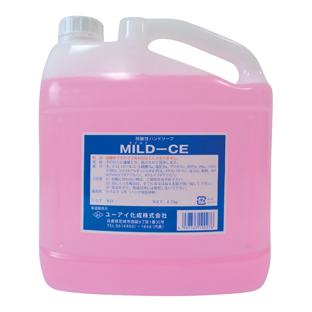 ユーアイ化成 石けん(CAE配合手指用) ユーアイマイルドCE 4.2Kg 1個(ご注文単位1個)【直送品】