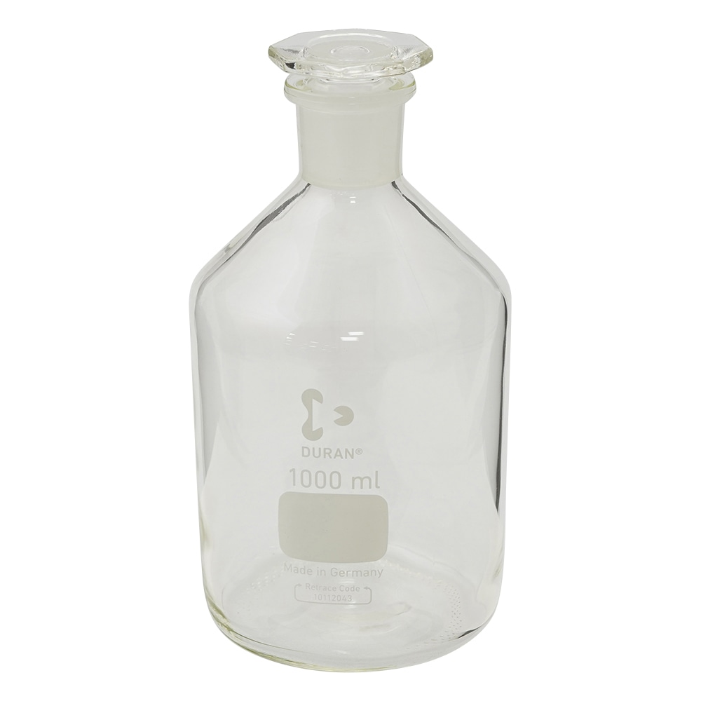 SCHOTT/DURAN 試薬瓶(栓付き)(デュラン(R)) 白 1000mL 211655404 1本(ご注文単位1本)【直送品】
