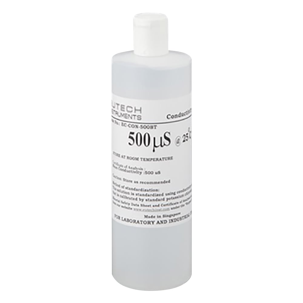 EUTECH ラコムテスター導電率計用校正液 500μS/cm 480mLボトル ECCON500BT 1本(ご注文単位1本)【直送品】