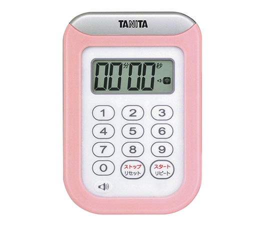 タニタ デジタルタイマー 丸洗いタイマー100分計 ピンク TD-378 1個(ご注文単位1個)【直送品】