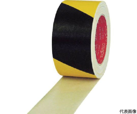 マクセル 危険表示用布粘着テープ60mm×25m イエロー/ブラック 336200-SS-00-60X25 1巻(ご注文単位1巻)【直送品】