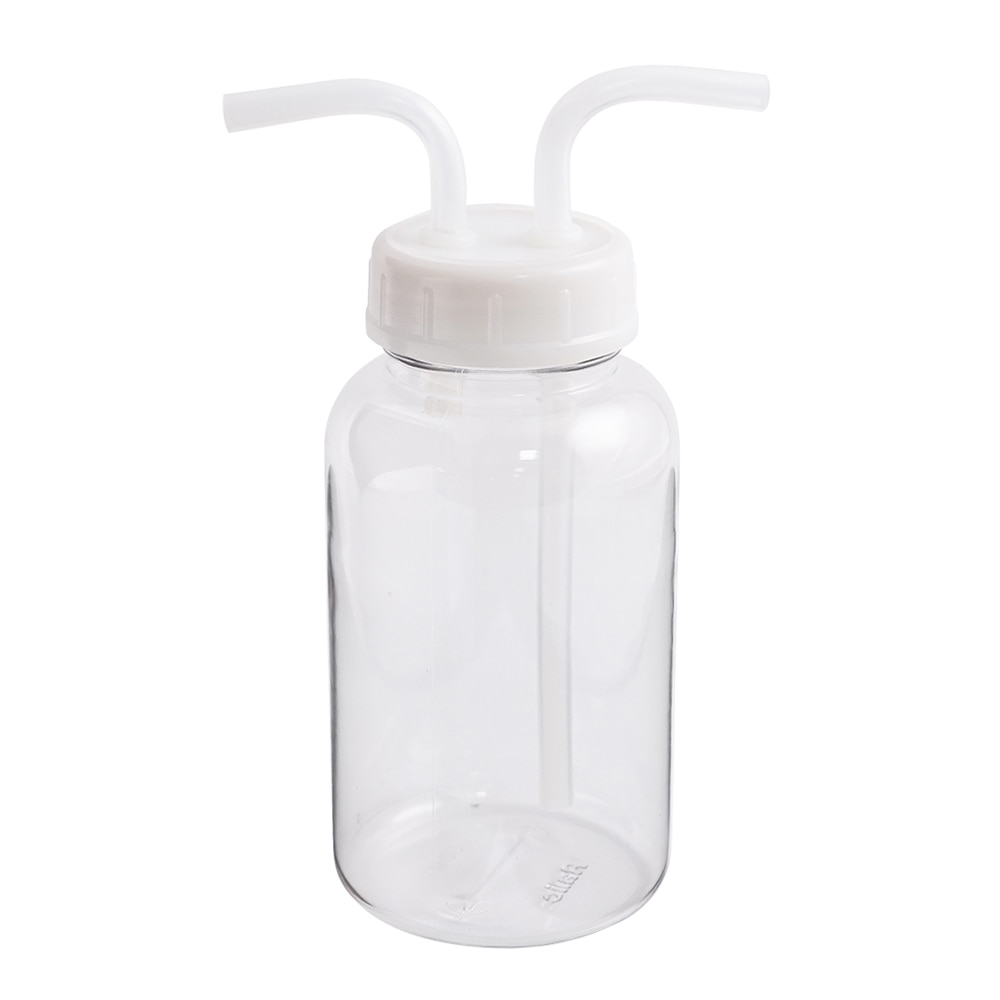 アズワン ガス洗浄瓶　500mL　（PC製）　広口タイプ 1本（ご注文単位1本）【直送品】