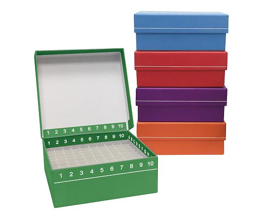 MTC Bio ヒンジ開閉フリーザーボックス(10×10) アソート 5個入 R2700-A 1パック(ご注文単位1パック)【直送品】