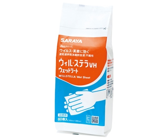 サラヤ ウィル・ステラVHウェットシート80枚替 42381 1個(ご注文単位1個)【直送品】