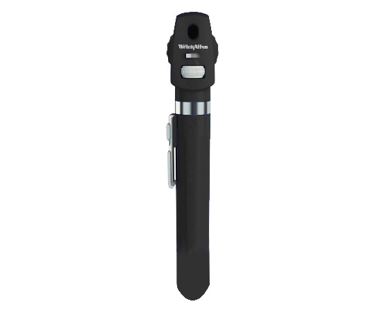 ウェルチ・アレン ポケットLED検眼鏡 ブラック 12870-BLK 1本(ご注文単位1本)【直送品】