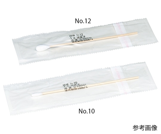 ハクゾウメディカル 滅菌綿棒(一般タイプ) No.12 1本×125袋/箱 1240161 1箱(ご注文単位1箱)【直送品】