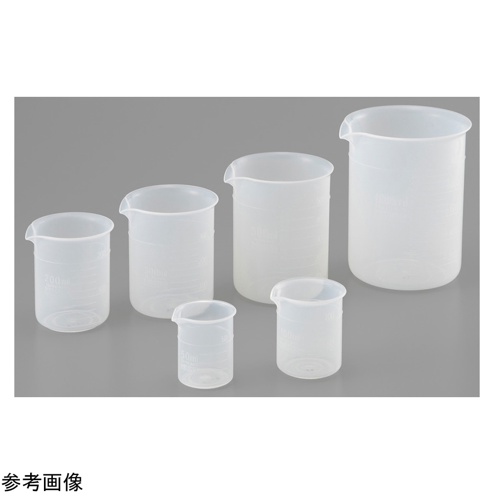 アズワン 耐薬PPビーカー（フロロテクト）100mL　 1個（ご注文単位1個）【直送品】