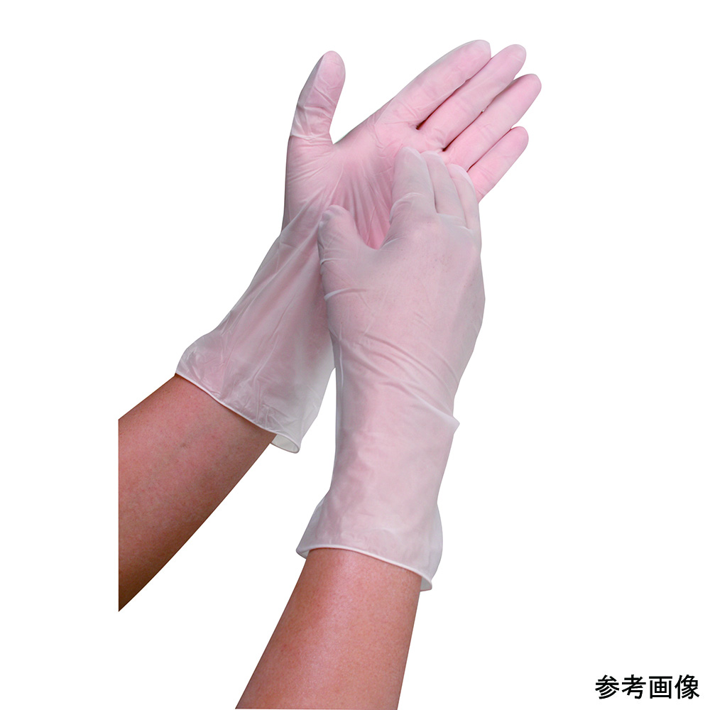 オカモト PVCディスポ手袋(PFロング)M 100枚入 #1220-M 1袋(ご注文単位1袋)【直送品】