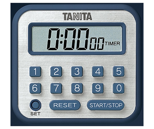 タニタ デジタルタイマー 100時間計 ブルー TD-375BL 1個(ご注文単位1個)【直送品】
