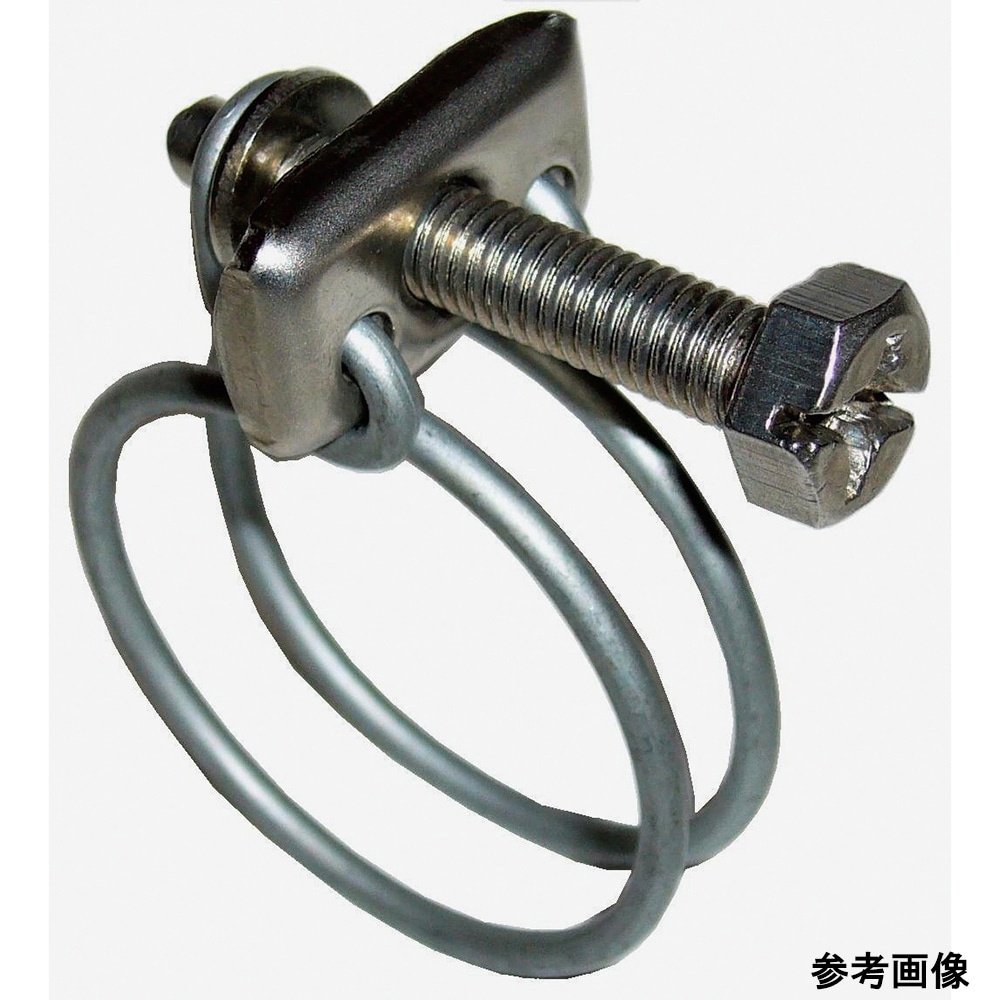 アズワン ステンワイヤーホースバンド 55φmm 10個入SWL-1055-10 1袋 (ご注文単位1袋) 【直送品】