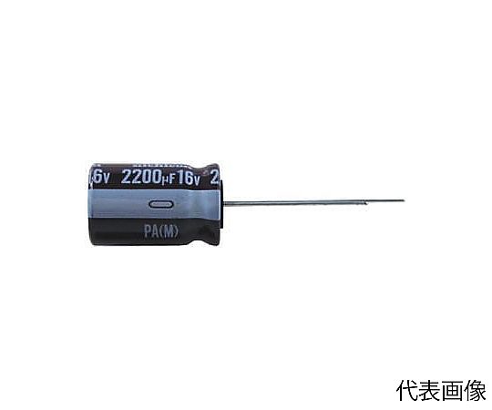 ニチコン アルミ電解コンデンサ 680μF 16V dc 1袋 (5個入) UPA1C681MPD 1袋 (ご注文単位1袋) 【直送品】