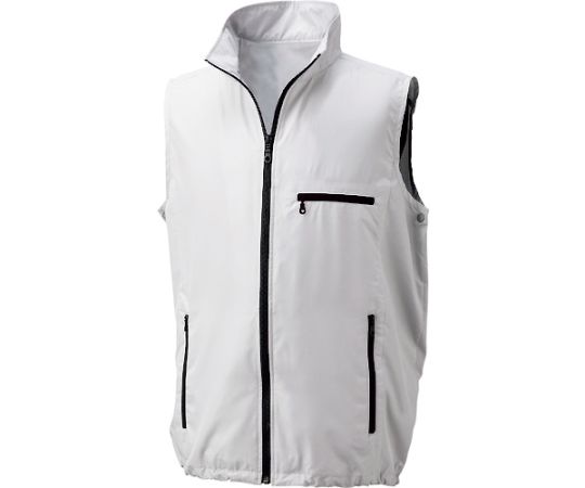 空調服 空調ベスト ウエアのみ シルバー LLKU91830C06S4 1着 (ご注文単位1着) 【直送品】