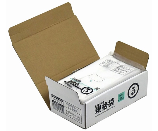 紺屋商事 小箱売:PE規格ポリ袋 03透明 5号 100枚×10冊入 00723005 1箱(ご注文単位1箱)【直送品】