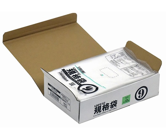 紺屋商事 小箱売:PE規格ポリ袋 03透明 9号 100枚×10冊入 00723009 1箱(ご注文単位1箱)【直送品】