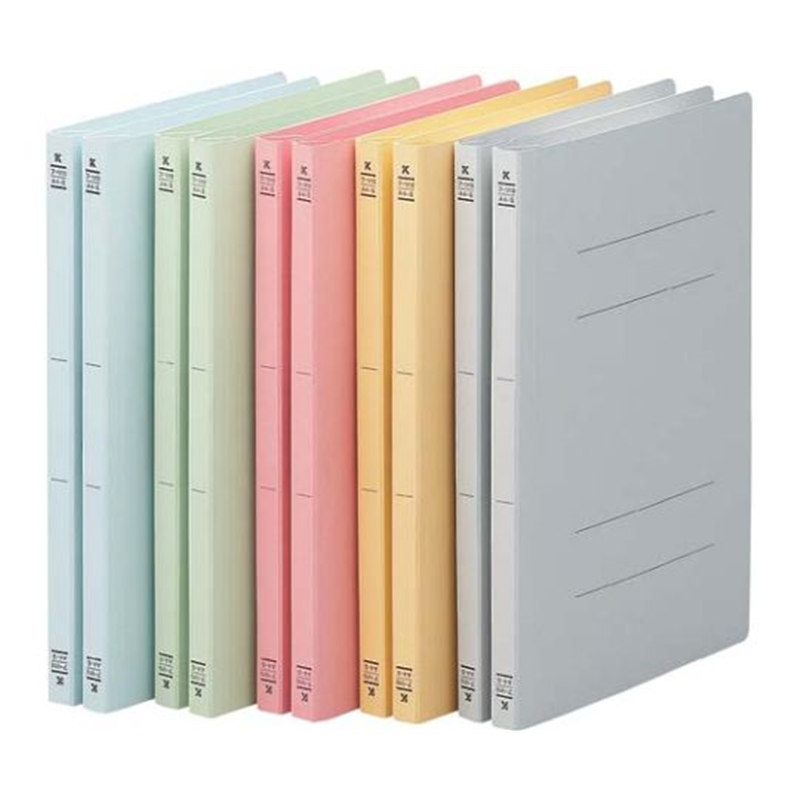 コクヨ フラットファイルV樹脂とじ具 A4縦 5色×2冊 フ-V10(MIX) 1パック(ご注文単位1パック)【直送品】
