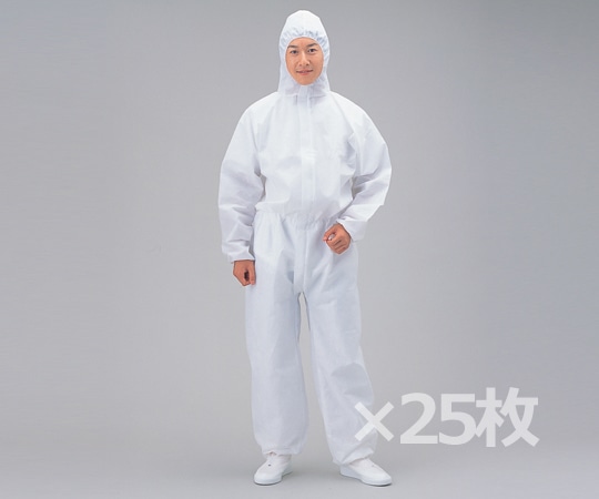 アズワン アズセーフSMSつなぎ服 25枚入 M 1箱(ご注文単位1箱)【直送品】