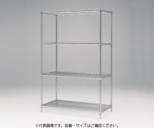 アズワン イーブンシェルフ 1212×613×1600mm AHL1220S4・1600 1台(ご注文単位1台)【直送品】