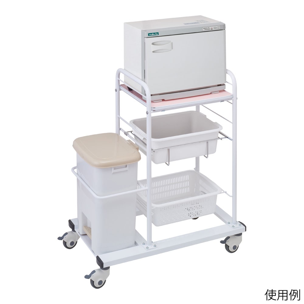 ナビス(アズワン) スリムオムツ交換車 タオルウォーマー付 TL-01KDA 1個(ご注文単位1個)【直送品】