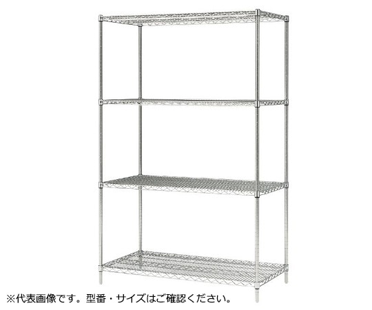 アズワン イーブンシェルフ 1518×613×1900mm AHL1520S4・1900 1台(ご注文単位1台)【直送品】