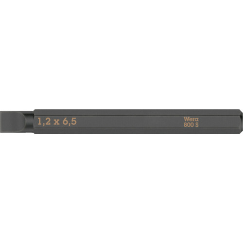 トラスコ中山 Wera 貫通専用差替ビット マイナス6.5×1.2mm(ご注文単位1本)【直送品】