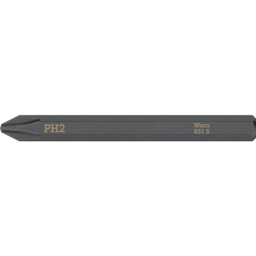 トラスコ中山 Wera 貫通専用差替ビット PH2(ご注文単位1本)【直送品】
