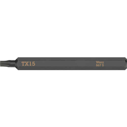 トラスコ中山 Wera 貫通専用差替ビット トルクス15(ご注文単位1本)【直送品】