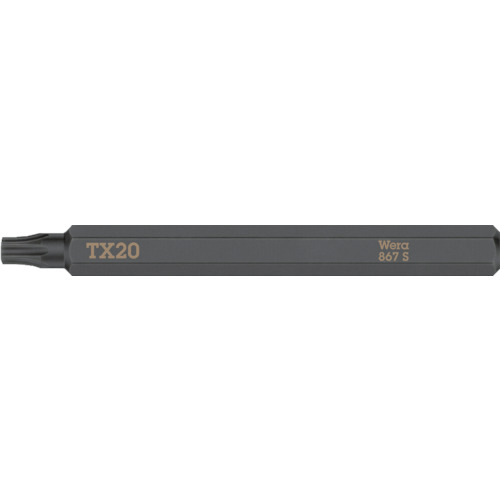 トラスコ中山 Wera 貫通専用差替ビット トルクス20(ご注文単位1本)【直送品】