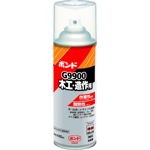 トラスコ中山 コニシ G9900 スプレーのり ボンド 430ml（ご注文単位1本）【直送品】
