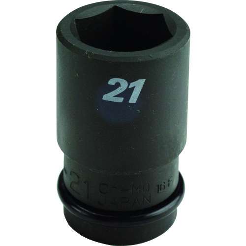 トラスコ中山 FPC インパクト用セミロングソケット 6角 差込角12.7mm 対辺16mm(ご注文単位1個)【直送品】