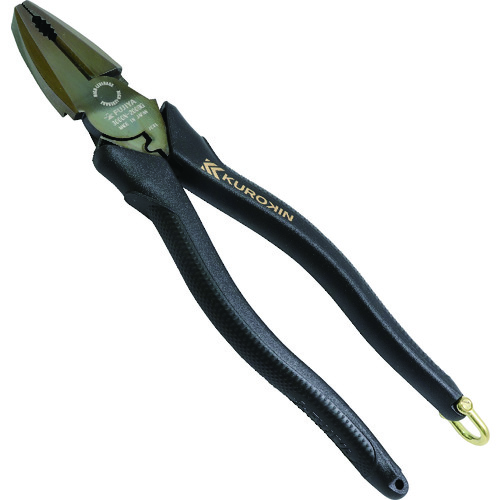 トラスコ中山 フジ矢 偏芯パワーペンチ(黒金) 225mm(ご注文単位1個)【直送品】