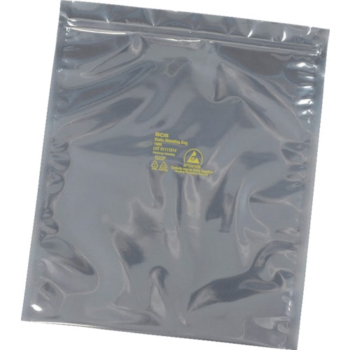 トラスコ中山 SCS 静電気シールドバッグ ジップトップタイプ 51X76mm (100枚入)(ご注文単位1箱)【直送品】