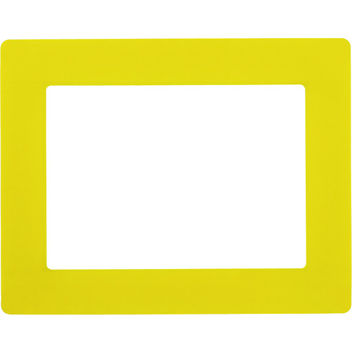 トラスコ中山 緑十字 路面用区画標識(A4用紙対応タイプ) 黄 YKH-A4Y 312×398mm 裏テープ付(ご注文単位1枚)【直送品】
