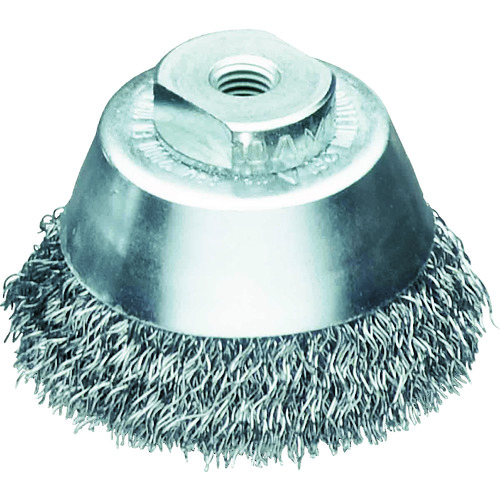 トラスコ中山 LESSMANN 工業用カップブラシ Φ75 鋼線 線径0.3(ご注文単位1個)【直送品】